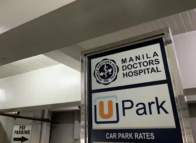 UPark's Parking Facility at Manila Doctors Hospital Entrance.