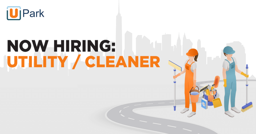 Now Hiring: Utility/Cleaner in UPark poster