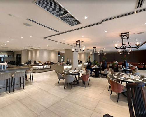 Inside the Kalesa Cafe in Ortigas